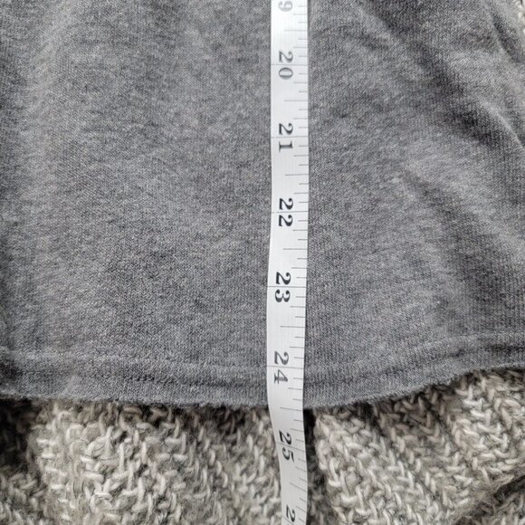 Anthro Saturday Sunday Two Tone Gray Waterfall Cardigan Sweater Size S - Picture 10 of 12